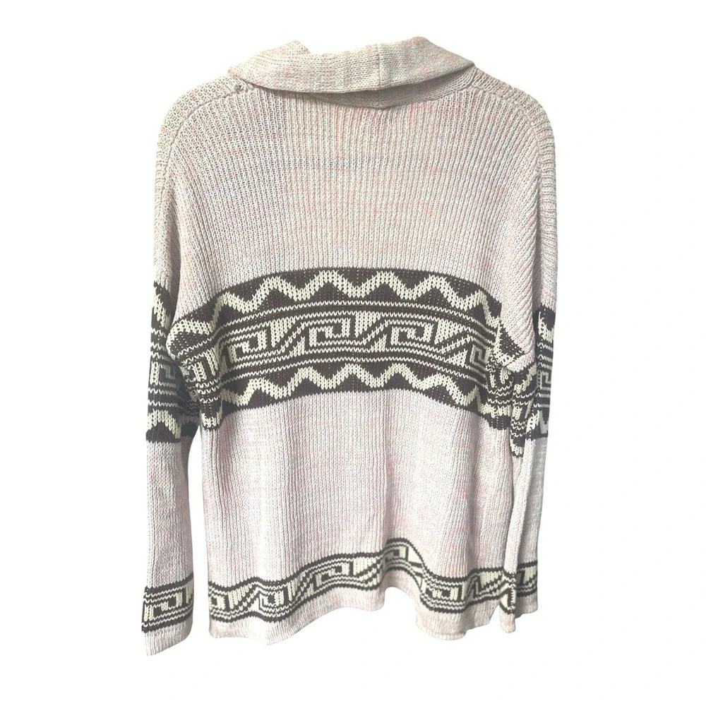 Urban Outfitters Ecote Lavender Brown Tribal Open Front Shawl Cardigan Sweater S - Picture 5 of 8